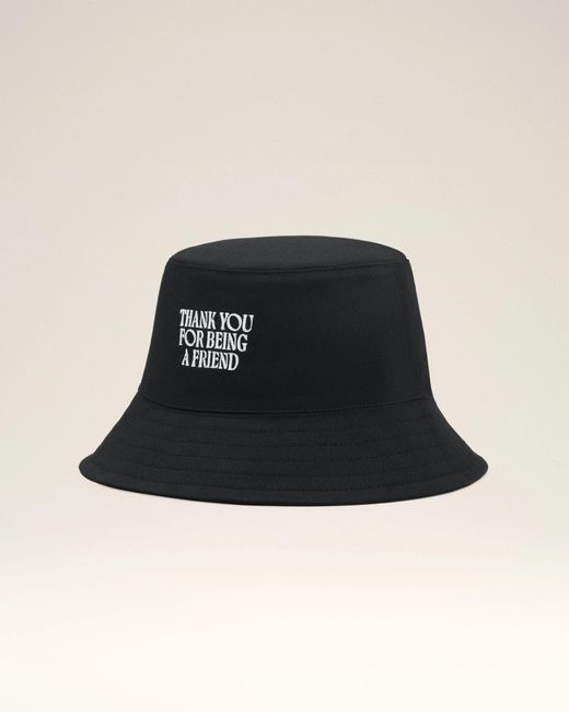 AMI Black Ami Embroidered Bucket Hat for men
