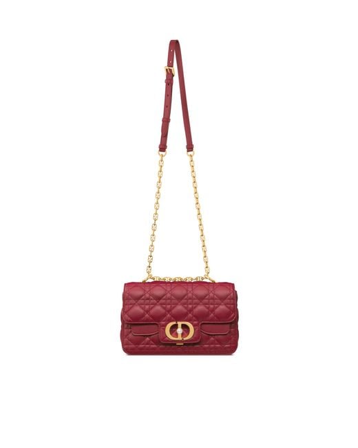 Dior Red Small Jolie Top Handle Bag