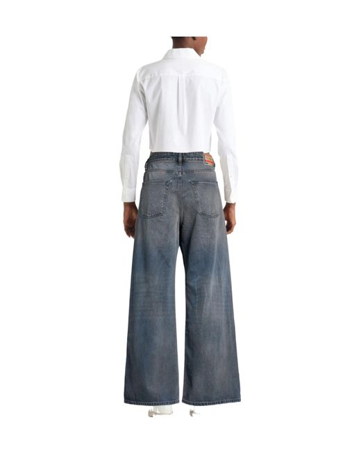 DIESEL Blue Loose Denim Trousers