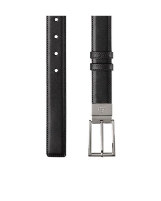 Gucci Black Reversible Rectangle Buckled Belt for men