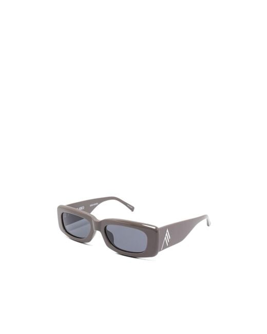 The Attico White Full Frame Sunglasses