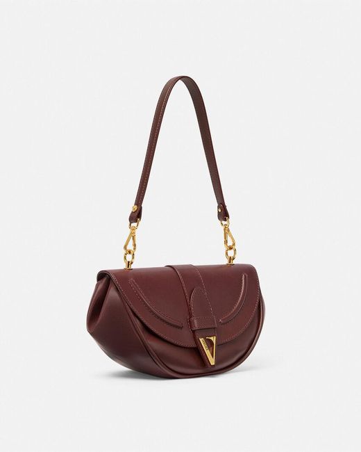 Versace Brown Virtus Medium Shoulder Bag