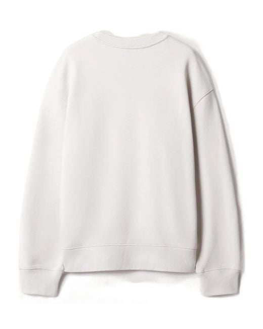 Maison Kitsuné White Chillax Fox Comfort Sweatshirt