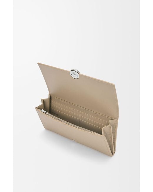 Loewe Gray Pebble Continental Wallet