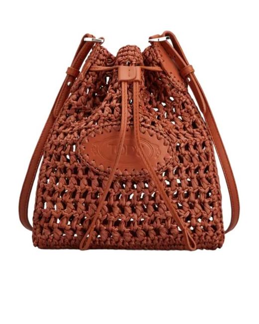 Tod's Red Bucket Bag