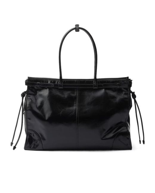 Prada Black Bonnie Extra-Large Leather Handbag