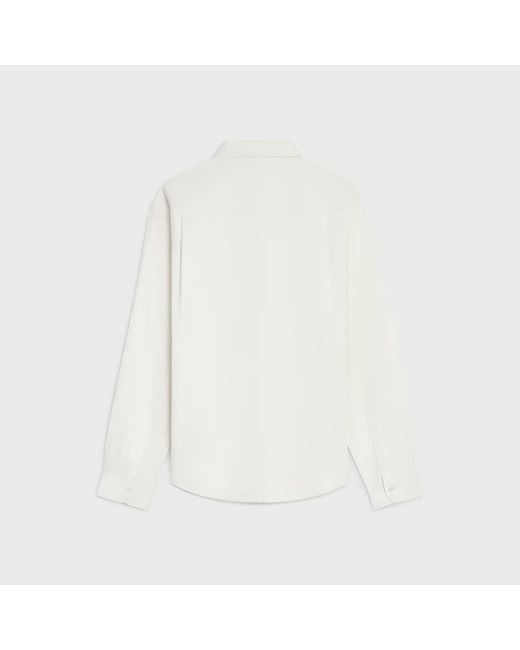 Céline White Relaxed Shirt