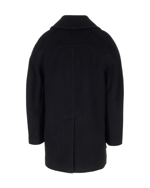 McQueen Blue Oversized Peacoat for men