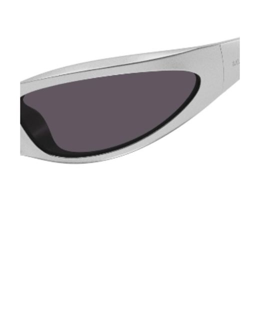 Balenciaga White Eyewear Wraparound Sunglasses