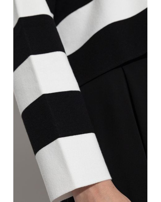 Max Mara Black Striped T-Shirt