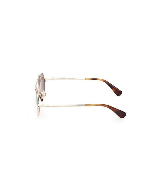 Max Mara White Joey Pilot Frame Sunglasses