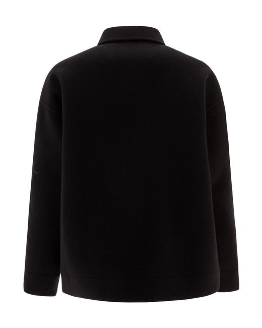 Jil Sander Black Relaxed Fit Zip-Up Jacket for men