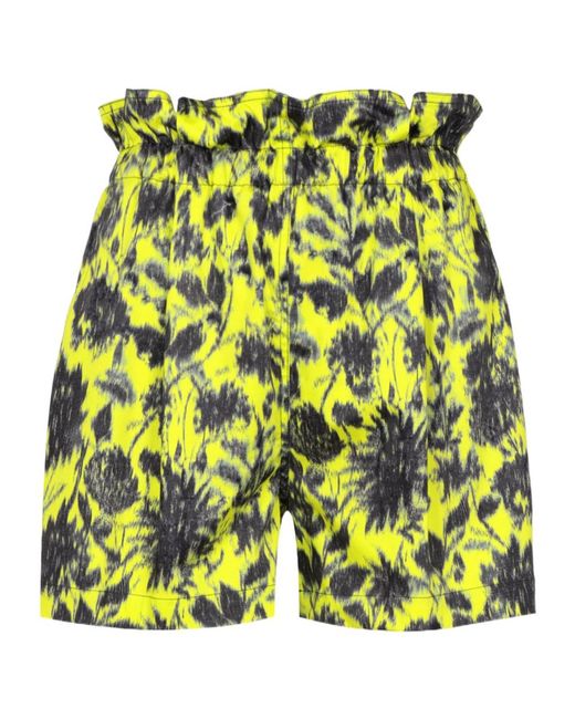 Philosophy Di Lorenzo Serafini Yellow All-Over Graphic-Print Shorts