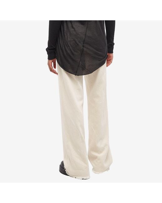 R13 White D'Arcy Paint-Splatter High Waist Wide-Leg Jeans