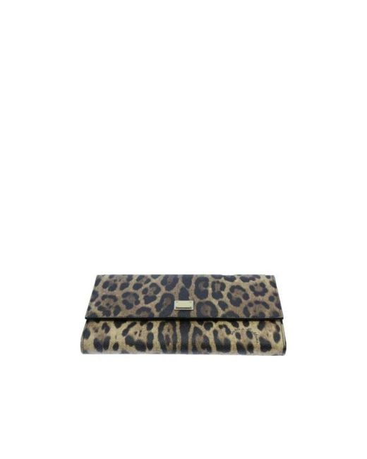 Dolce & Gabbana Multicolor Leopard Print Wallet