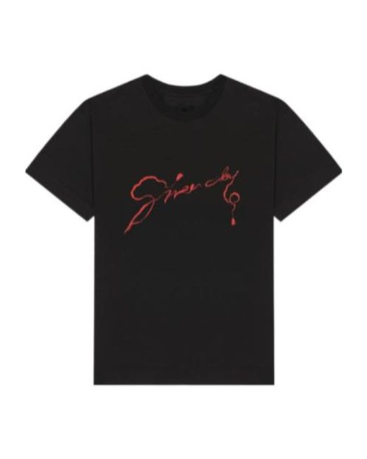 Givenchy Black Snake Printed Crewneck T-Shirt for men