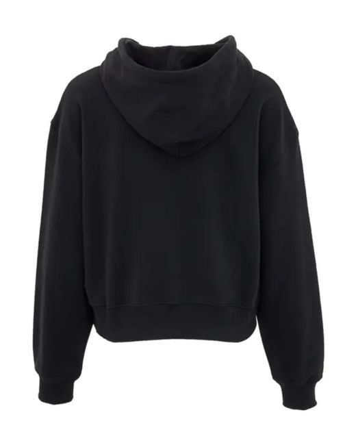 MSGM Black Logo Hooded Sweater