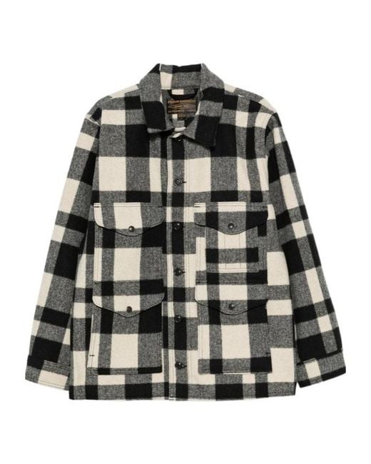 Filson Black Plaid Jacket for men