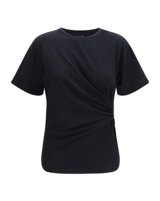 Pinko Black Ruched Detail T-Shirt
