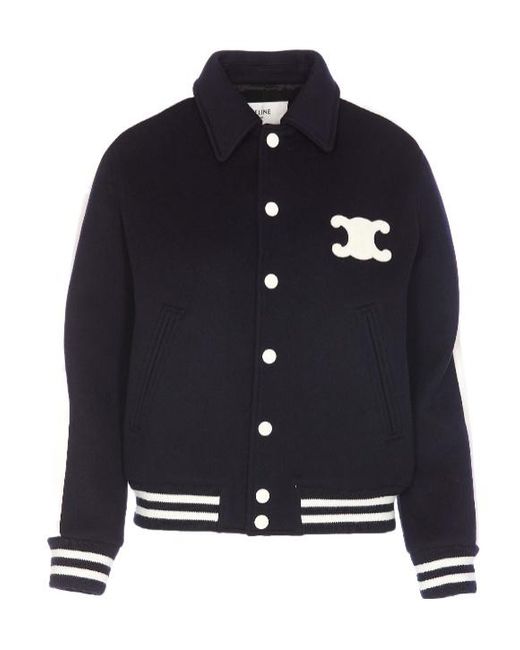 Céline Blue Triomphe Teddy Jacket