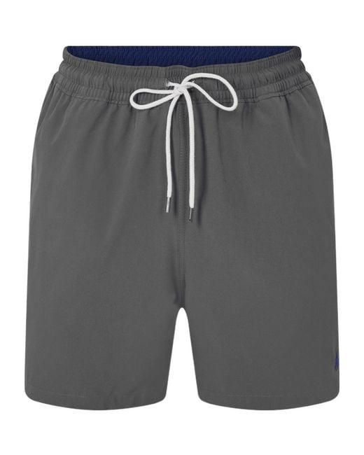 Polo Ralph Lauren Gray Traveller Swim Shorts for men