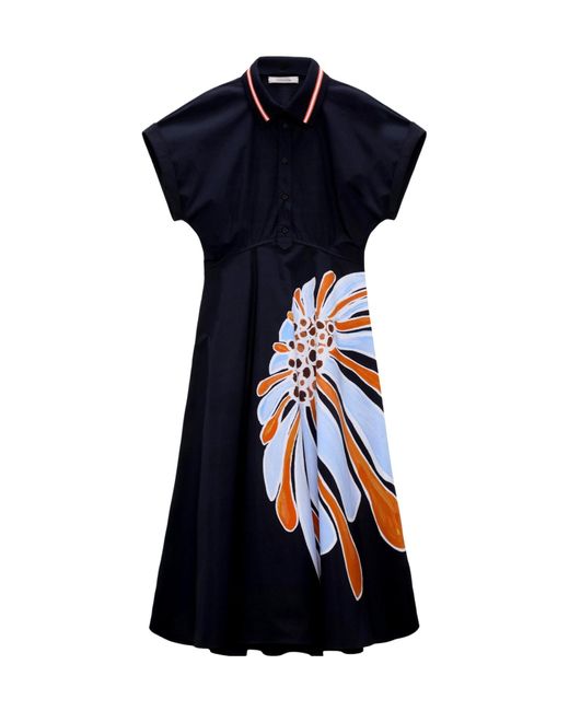 Dorothee Schumacher Blue Floral Power Dress