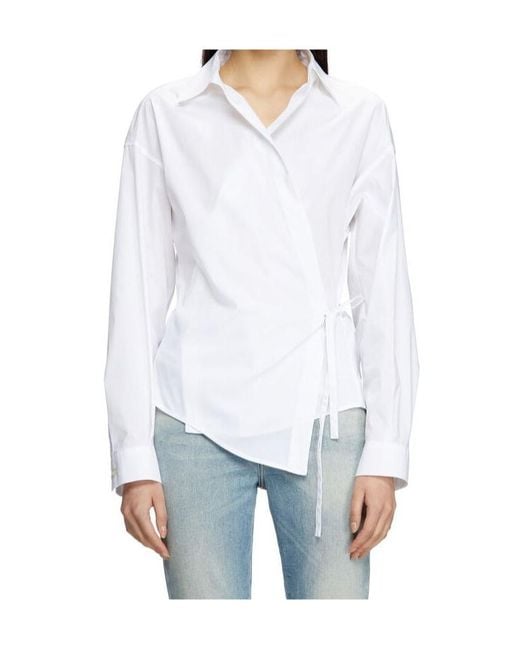 DIESEL White C-Delphi Wrap Blouse