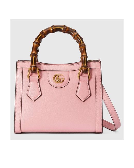 Gucci Pink Mini Diana Top Handle Bag