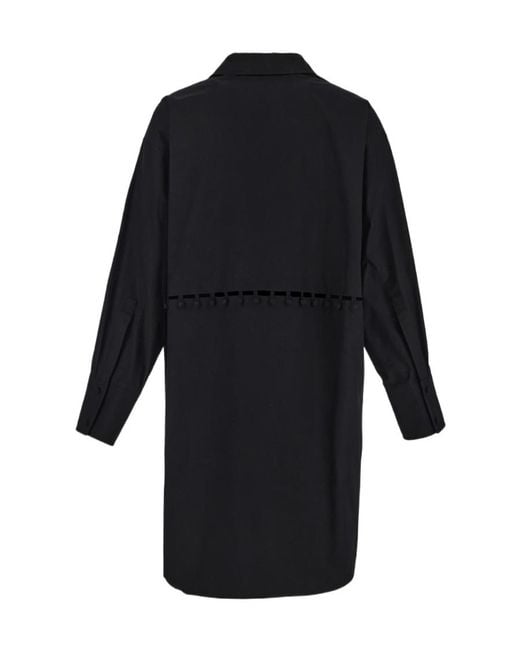 Palm Angels Blue Buttons Detail Shirt Dress
