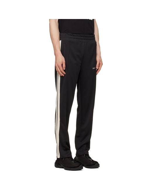Palm Angels Black Classic Logo Track Pants for men