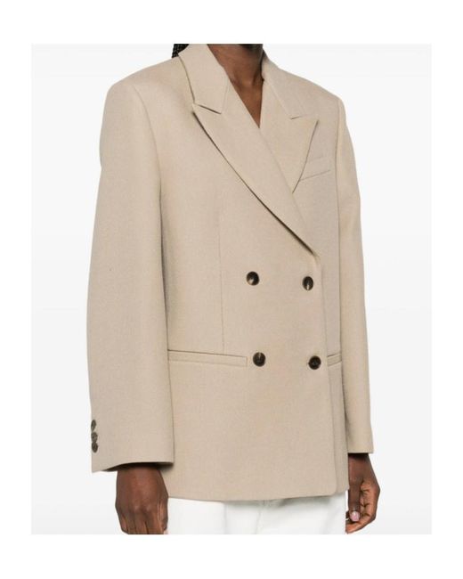 By Malene Birger Natural Long-Sleeved Suit Jacket