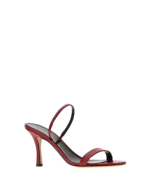 The Row Pink Round-Toe High-Heeled Sandals