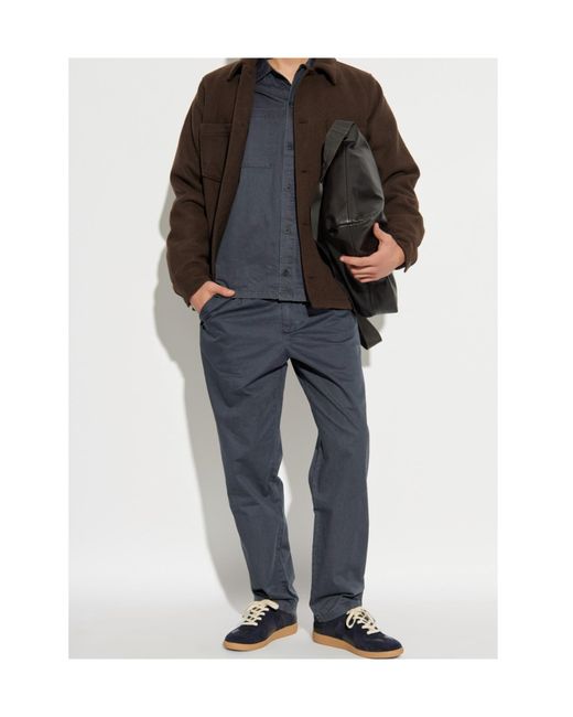 Samsøe & Samsøe Brown Oversized Shirt Jacket for men