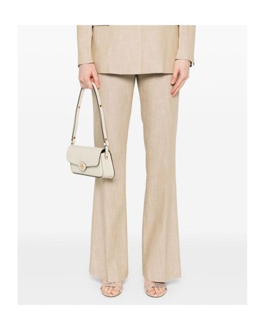 Pinko White Flared Suit Trousers