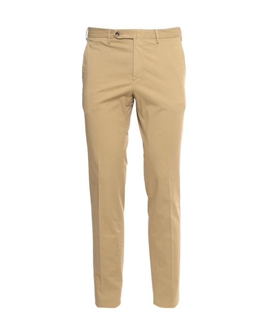 PT01 Natural Pt Torino Tailored Trousers for men