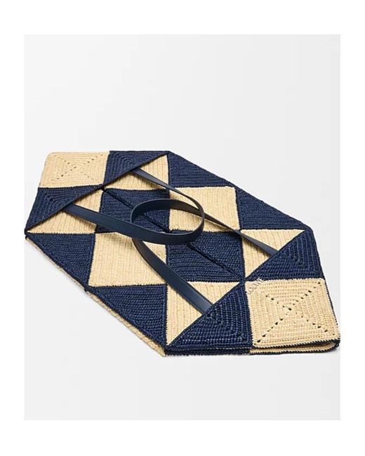 Loewe Blue Patterned Tote Bag for men