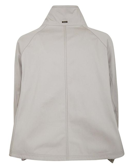 Herno Gray Long-Sleeved Jacket