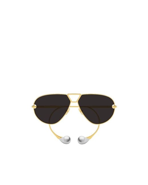 Bottega Veneta Multicolor Eyewear Drop Aviator Sunglasses