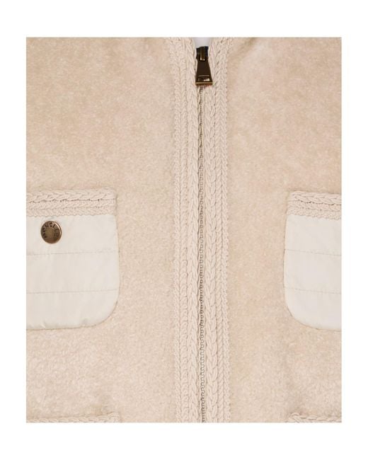 Moncler Natural Logo Zip-Up Vest