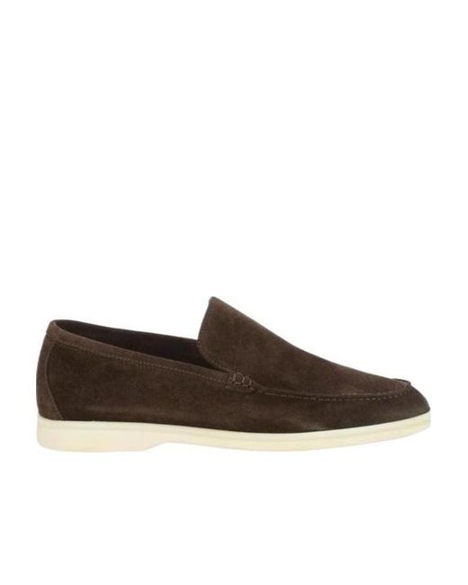 Loro Piana Brown Summer Walk Mokasin Shoes for men
