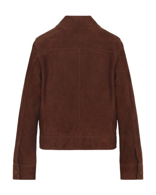 Yves Salomon Brown Jacket