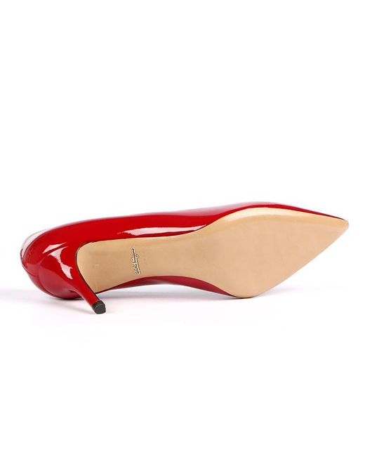 Ferragamo Red Pointed High Heels