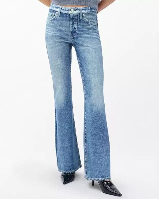 Rag & Bone Blue Belt Loop Jeans