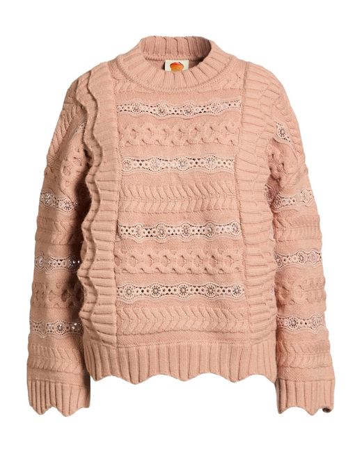 Farm Rio Pink Plain Colour Jumper