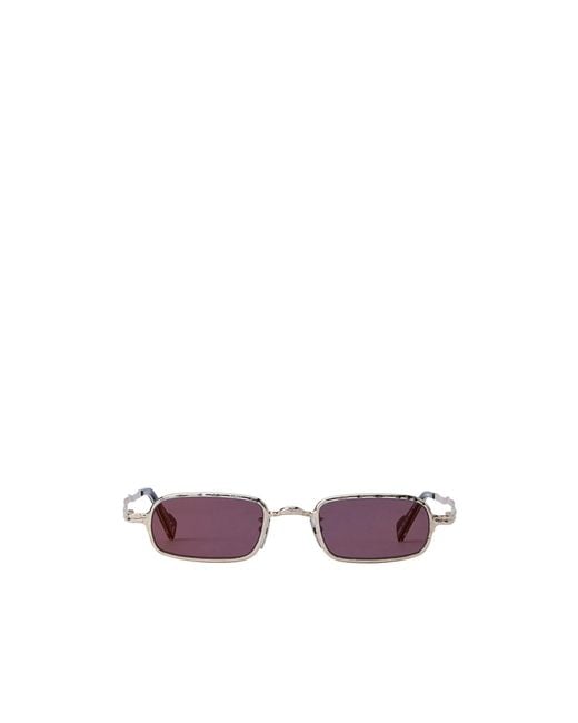 Kuboraum Purple Mask Z 17 Rectangular Sunglasses for men