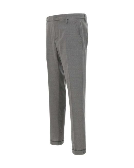 Dondup Gray Gaubert Slim Fit Pants for men