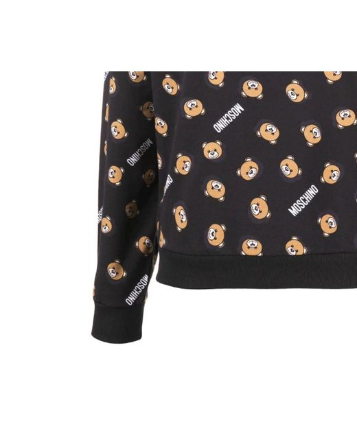 Moschino Black Teddy Bear Printed Sweater