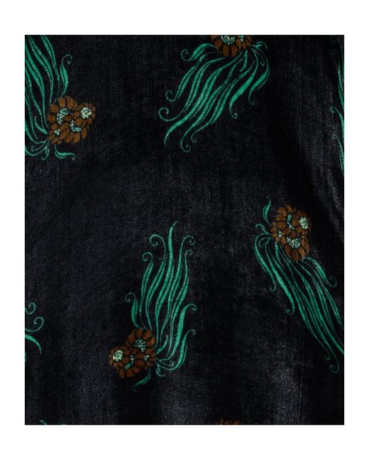 LaDoubleJ Black Sorella Printed Midi Dress