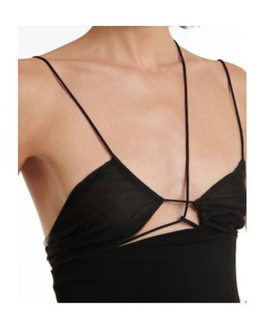 Nensi Dojaka Black Cutout Minidress
