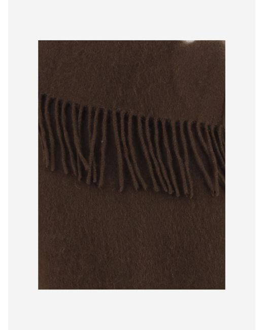 By Malene Birger Brown Turtla Fringed Scarf